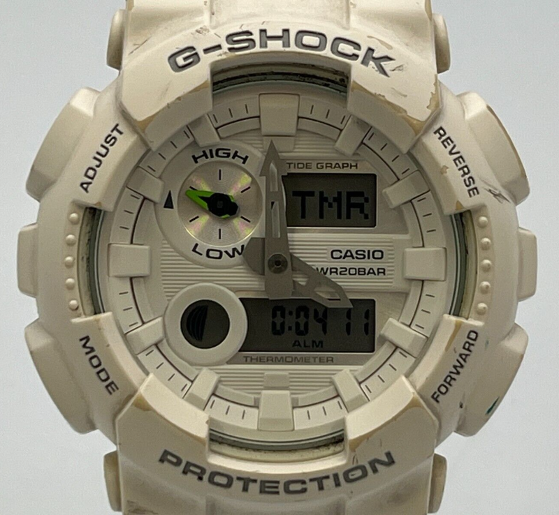 【廃盤 新品】CASIO G-SHOCK G-100 G-100A-6EJF Casio G-SHOCK G-100 (2327) Analog Digital 47mm Black Wristwatch