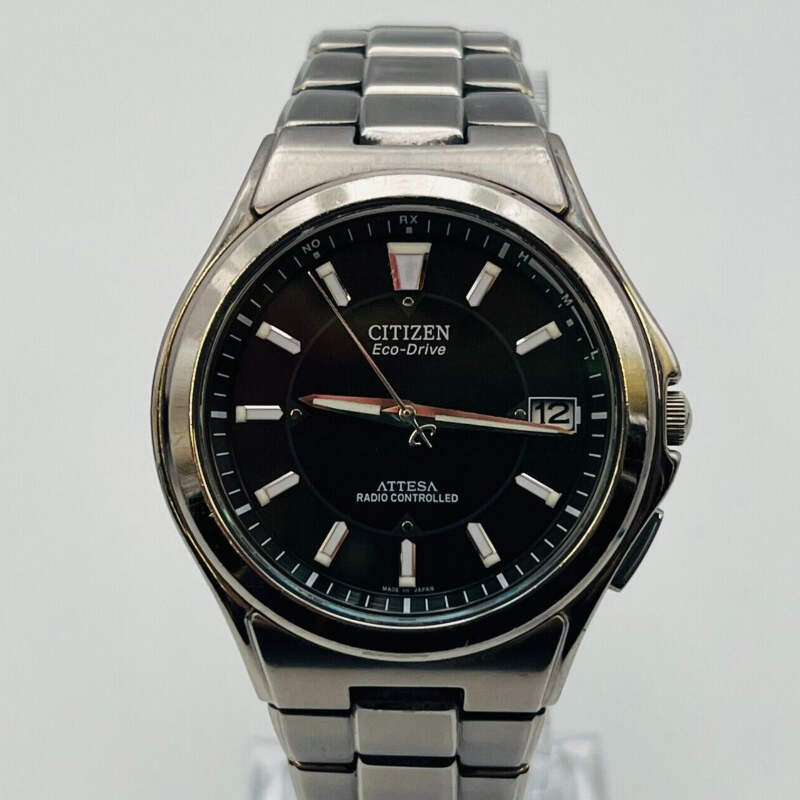 CITIZEN ATTESA デイト デュラテクト H110-T011331TA Citizen Attesa Titanium H110-T011331 Date Eco Drive Black