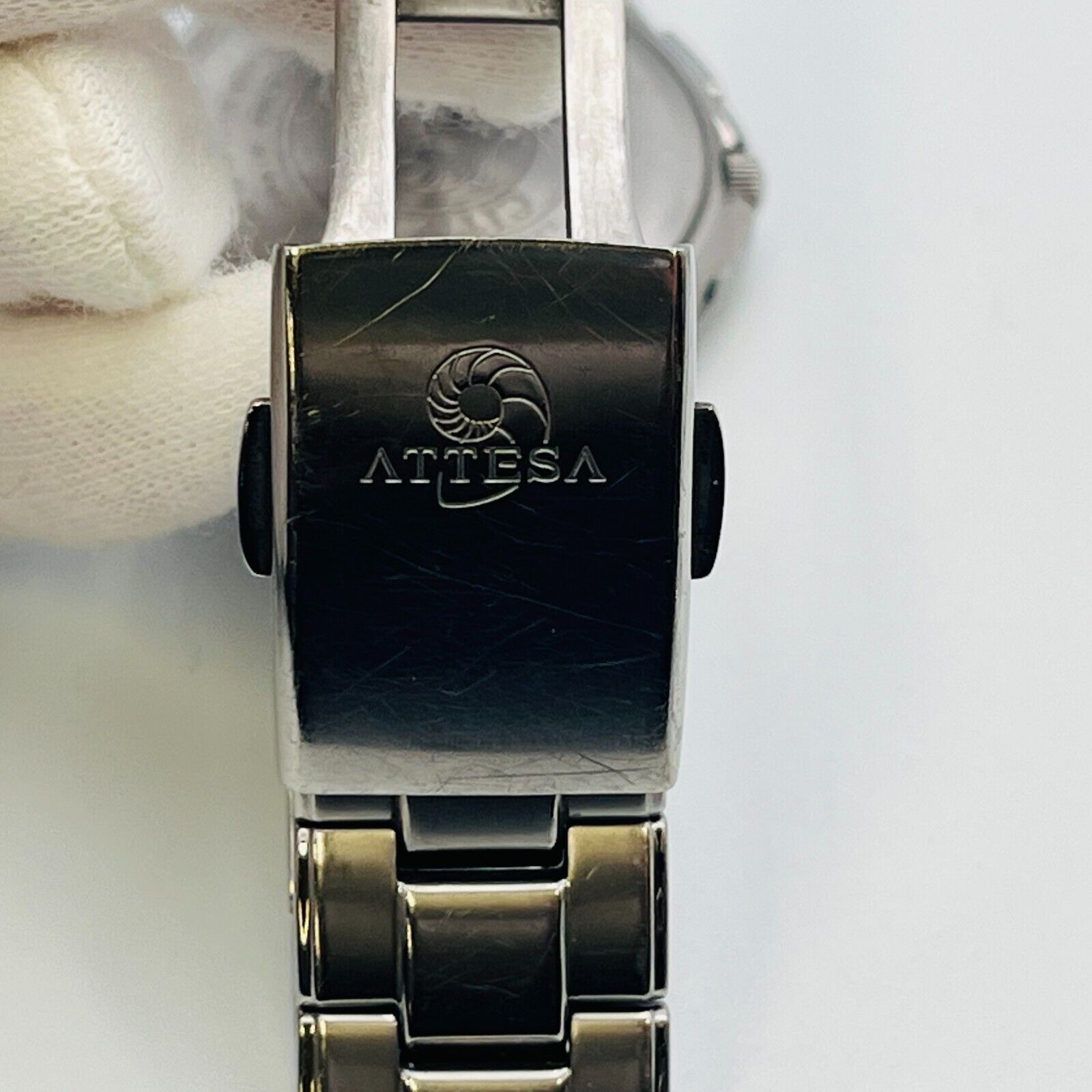 CITIZEN ATTESA デイト デュラテクト H110-T011331TA Citizen Attesa Titanium H110-T011331 Date Eco Drive Black