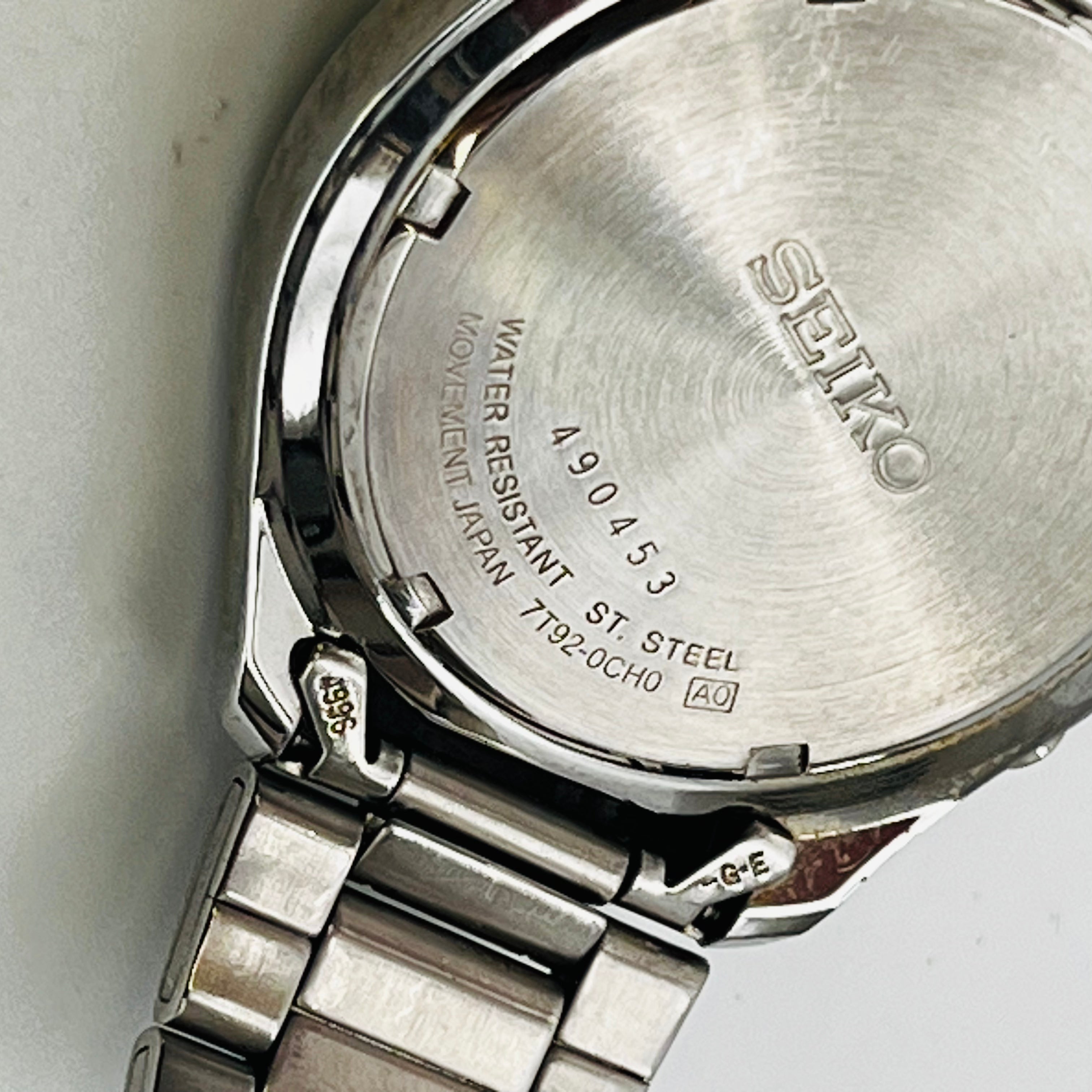 SEIKO CHRONOGRAPH 7T92-0CH0 quartz41.0mm | eBay