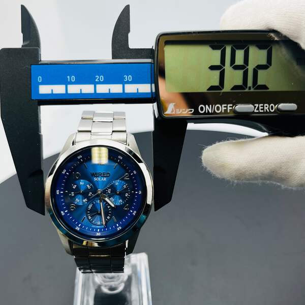 SEIKO WIRED Analog V14J-0CL0 Solar Blue Dial 3 Hand Men
