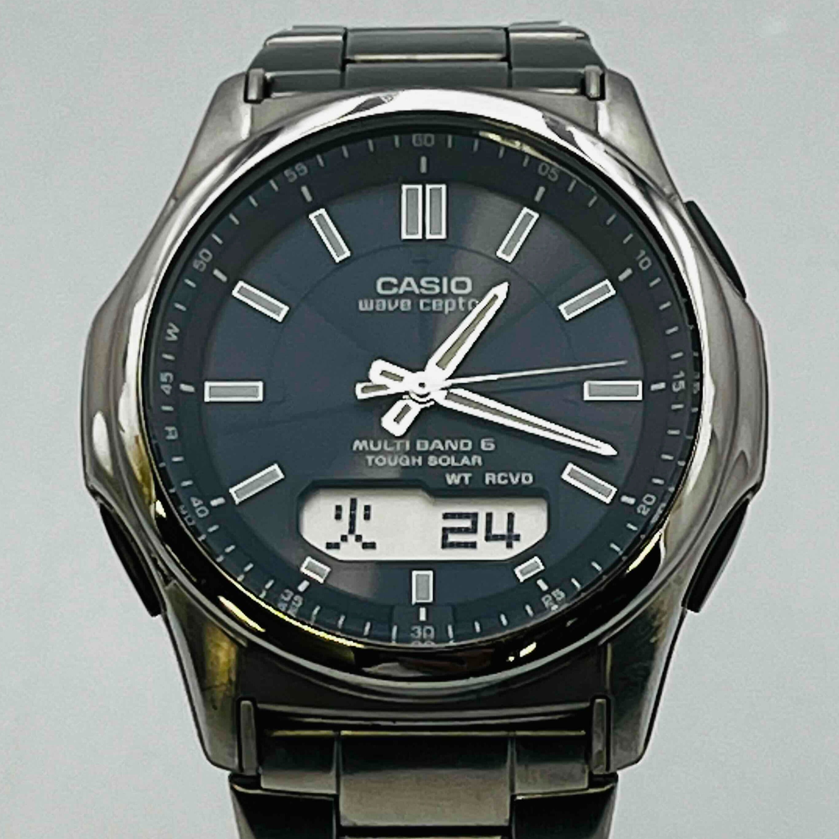 時計 CASIO wave ceptor WVA-M630D-7AJF Amazon.com: CASIO WAVE CEPTOR (WVA-M630TDE-1AJF) 6 MULTI