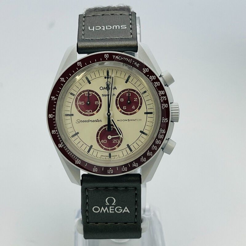 OMEGA×Swatch MISSION TO PLUTO SO33M101 quartz chronograph small
