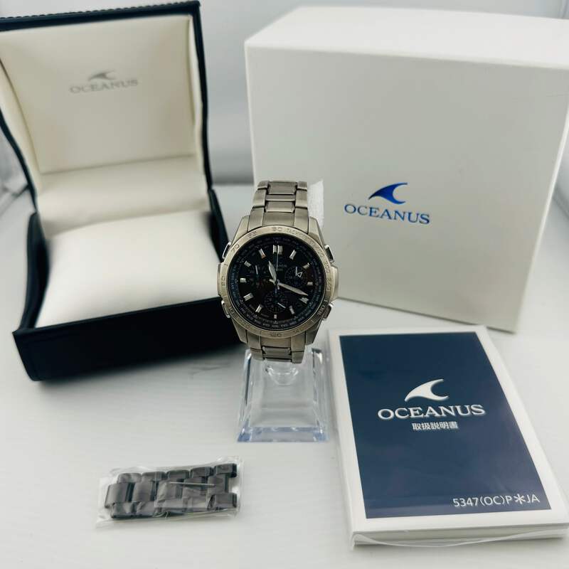 時計 OCEANUS CASIO ocw600 CASIO OCEANUS OCW-600 CASIO wristwatch radio solar 39.5mm | eBay