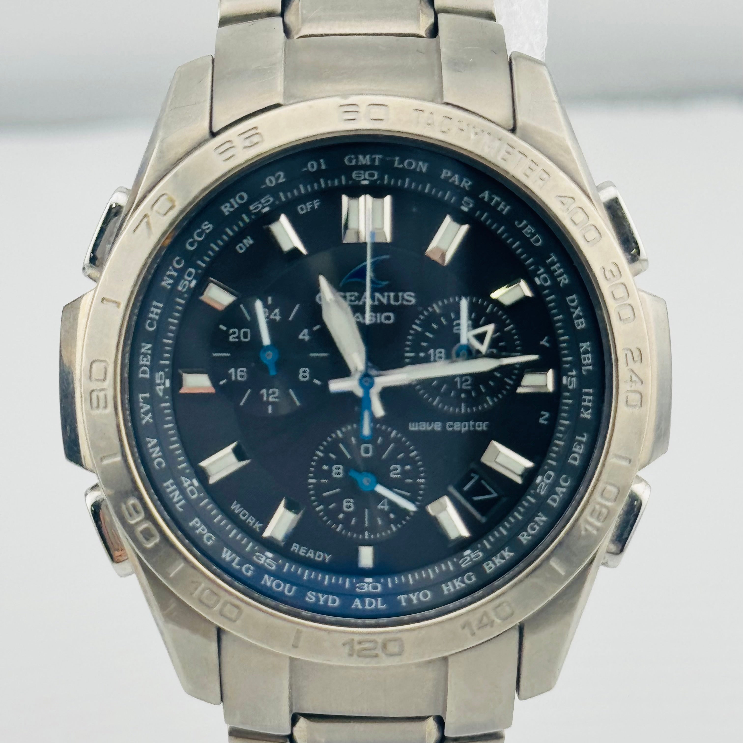 時計 OCEANUS CASIO ocw600 CASIO OCEANUS OCW-600 CASIO wristwatch radio solar 39.5mm | eBay