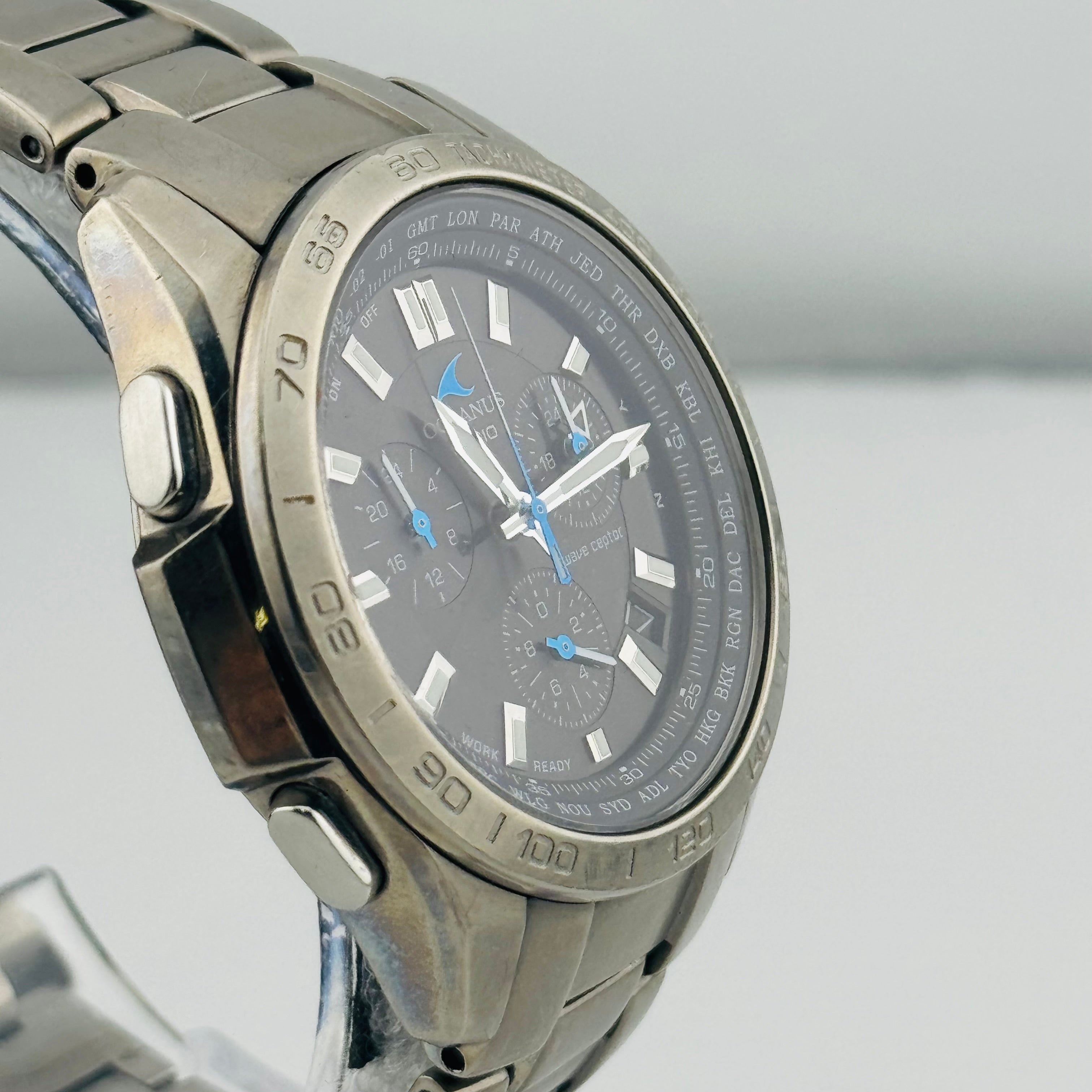 時計 OCEANUS CASIO ocw600 CASIO OCEANUS OCW-600 CASIO wristwatch radio solar 39.5mm | eBay