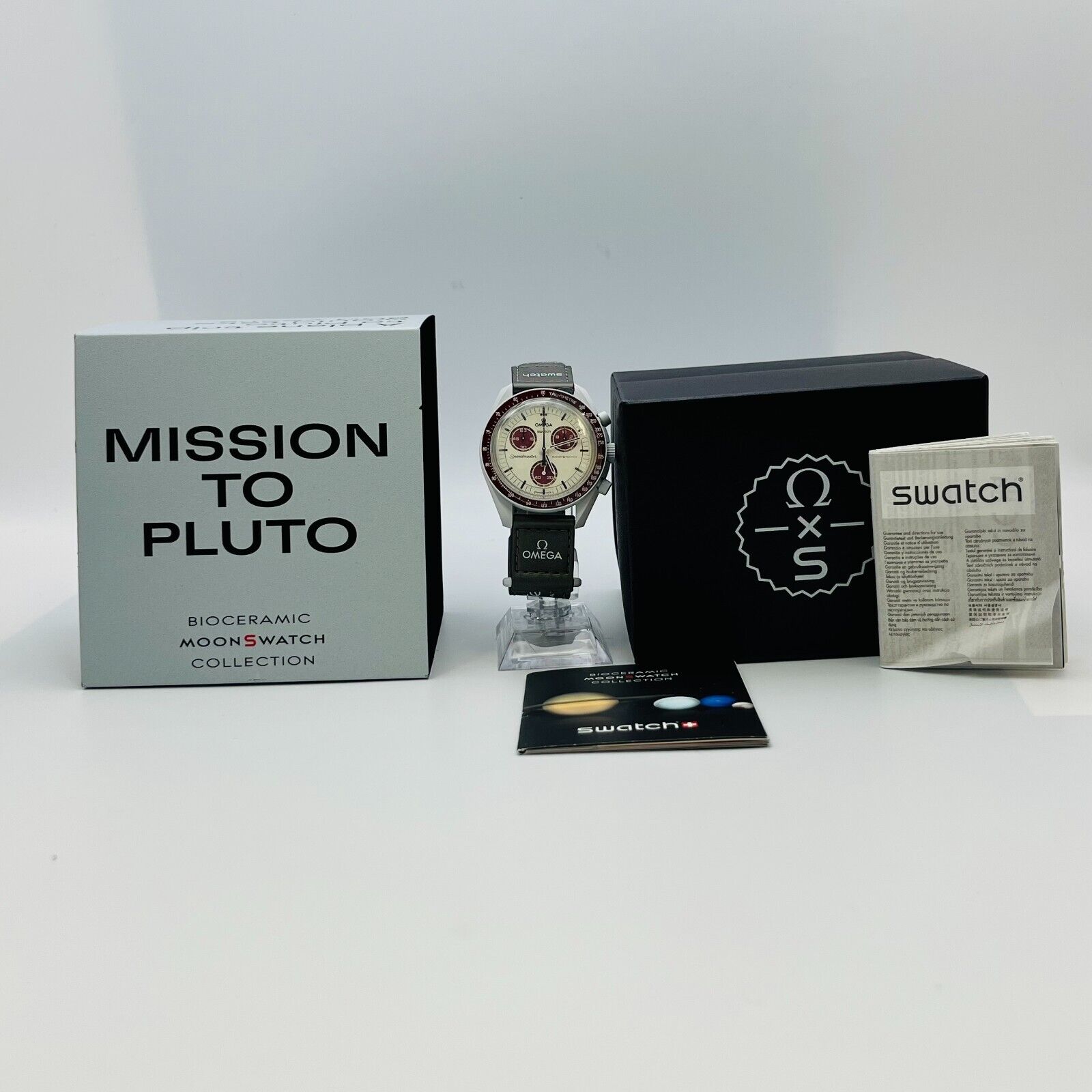 OMEGA×Swatch MISSION TO PLUTO SO33M101 quartz chronograph small