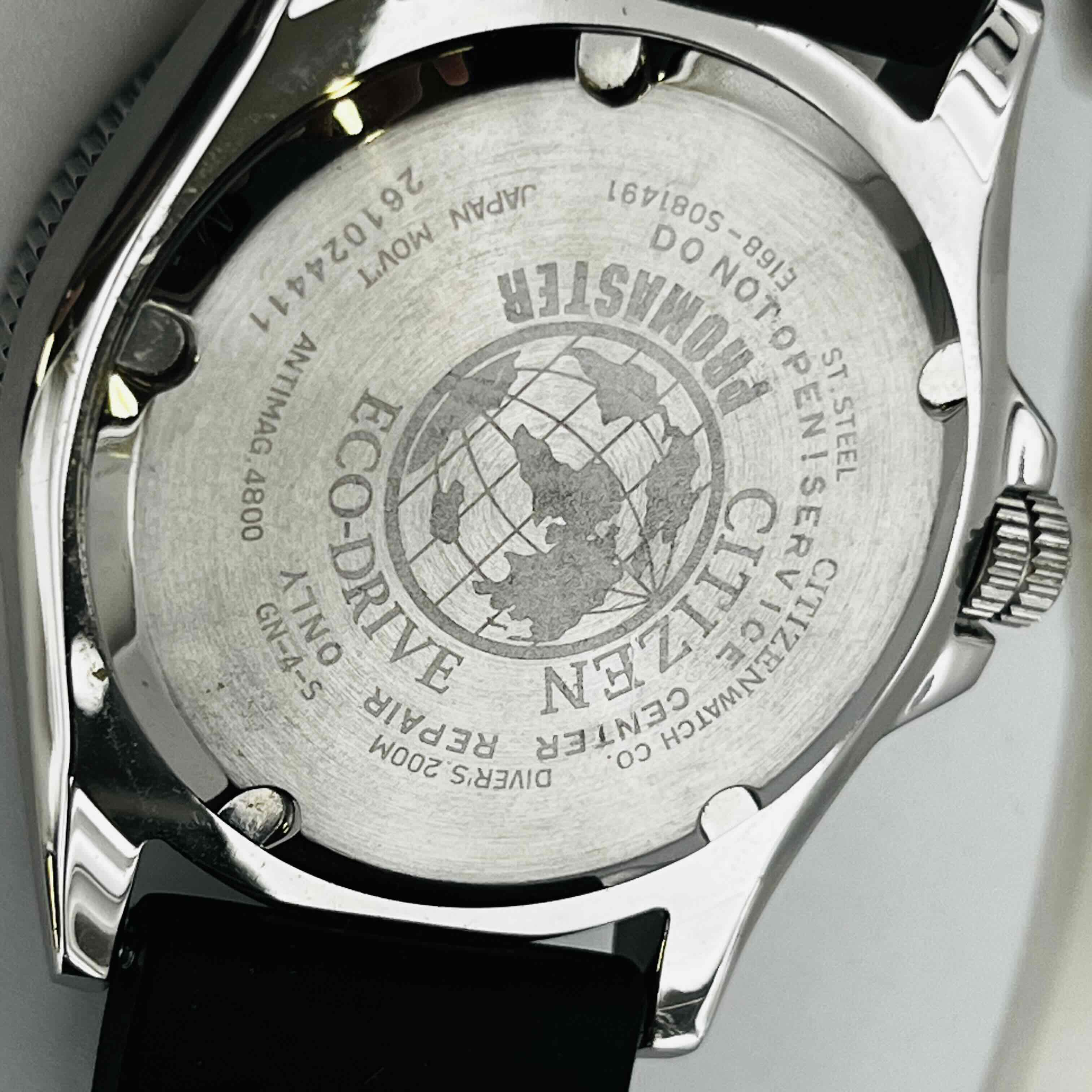 【稼働】CITIZEN PROMASTER Eco-rive E168 Citizen Promaster E168-S128706 Eco Drive Divers 200m Date