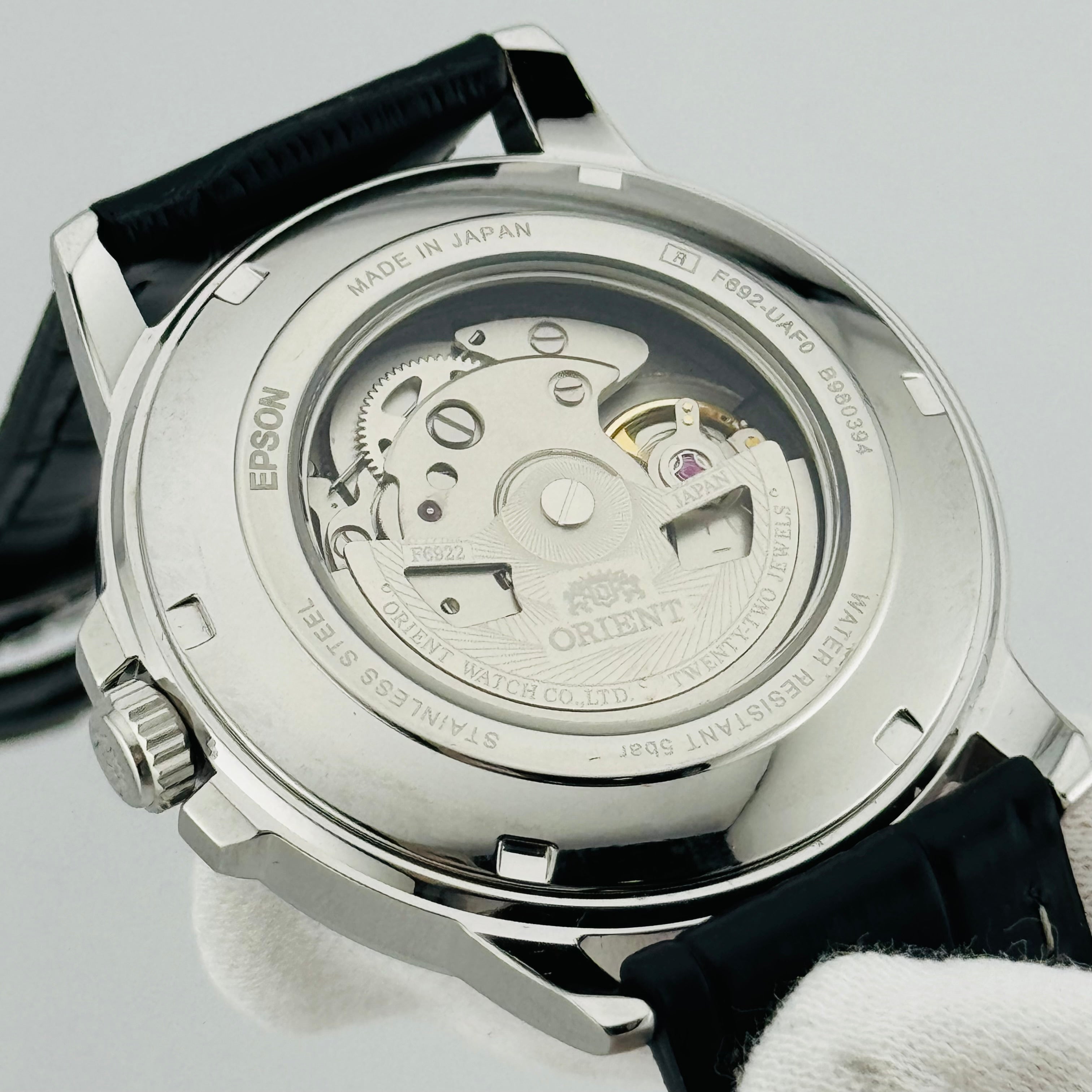 オリエント　F692-UAF0 Near MINT Box ORIENT F692-UAF0 Black Automatic Men's Watch