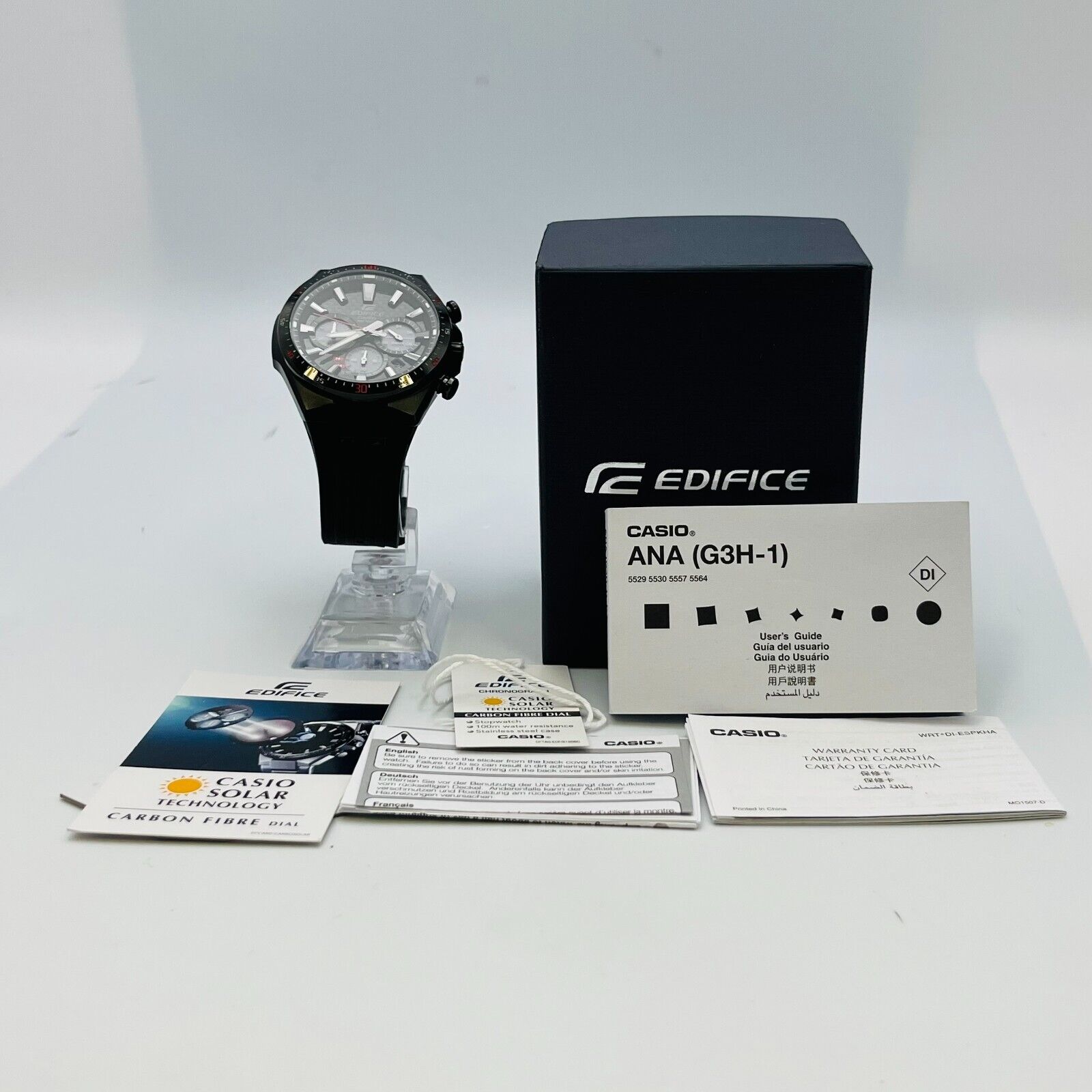 美品【腕時計】カシオEDIFICE EQS-800P Casio Edifice EQS-800P solar chronograph 1men's wristwatch
