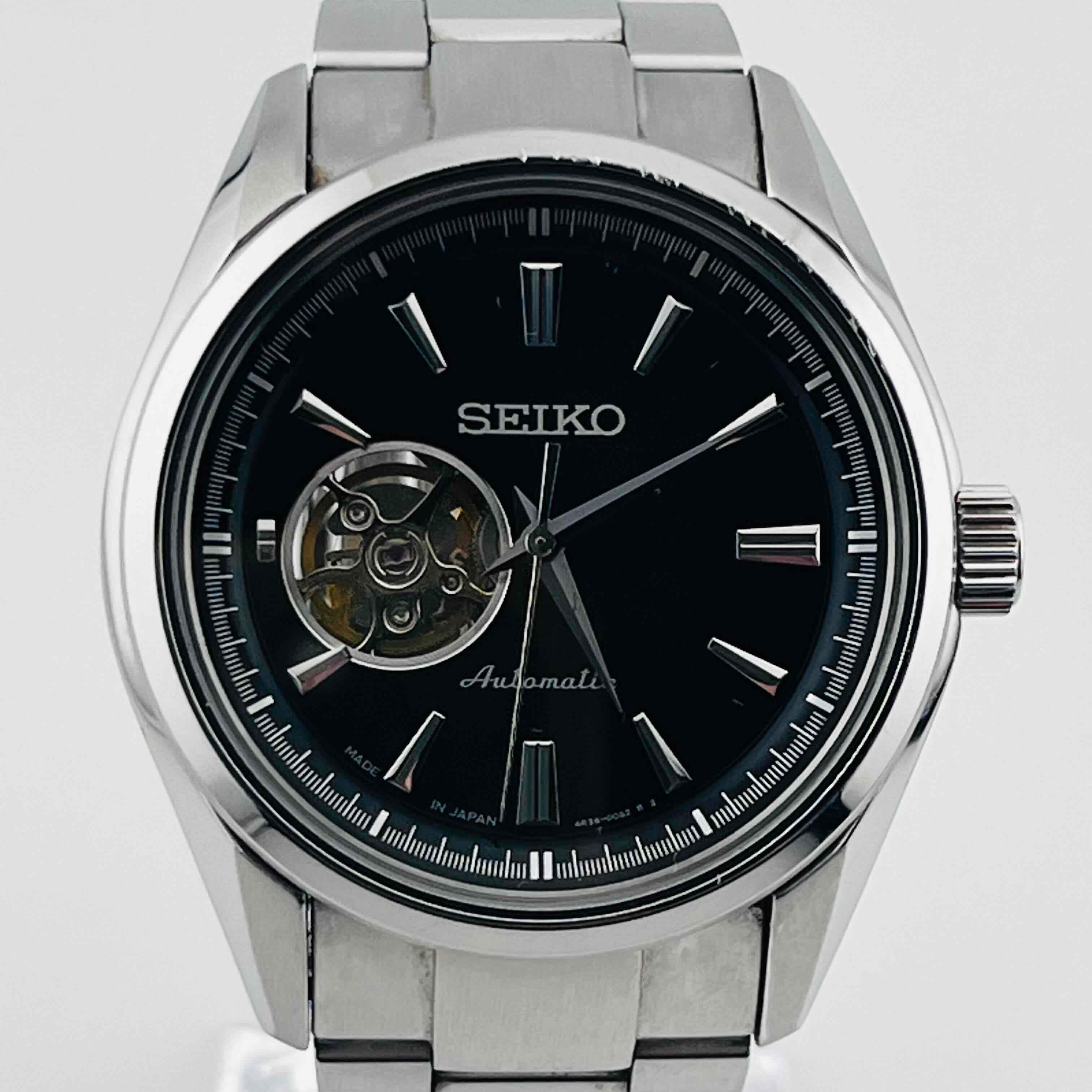 SEIKO Presage Mechanical 4R38-00S0 Automatic Black Dial Men's