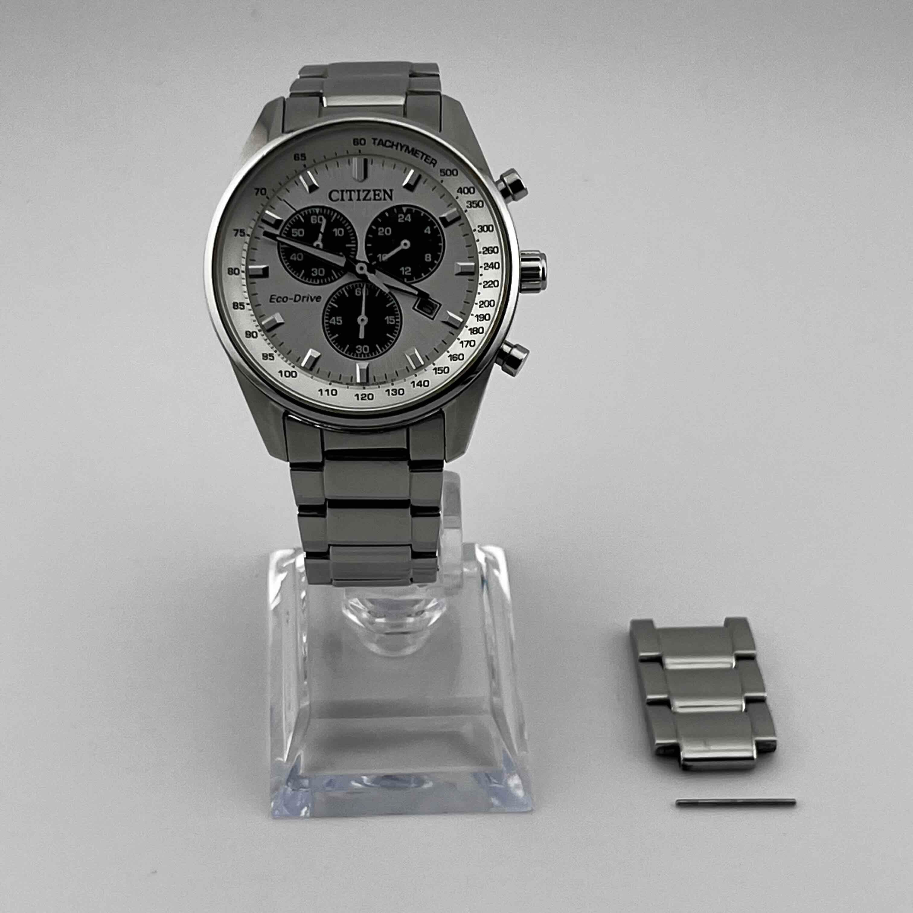 Citizen H500-S111064 Date Stainless Steel Eco Drive Solar