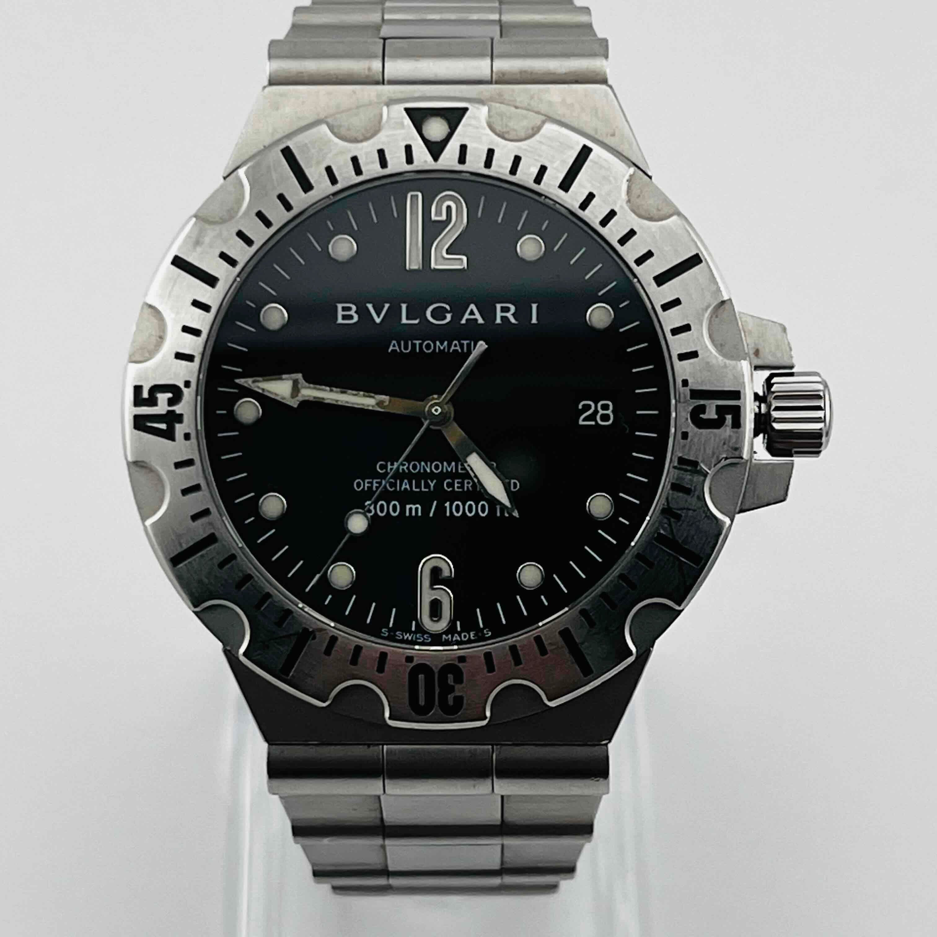 【ＯＨ済み】BVLGARI ディアゴノスクーバ SD40S BVLGARI Diagono Professional Scuba 40mm SD40S Men's Watches