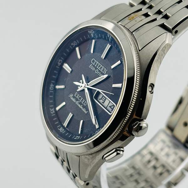 CITIZEN Eco Drive EXCEED H100-T010164 Solar Day of the week, date 