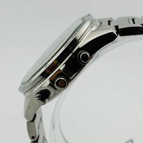 ワイアード　ニュースタンダード　クロノグラフ　VR42-0AB0 ソーラー稼働品 SEIKO WIRED VR42-0AB0 Solar Windshield has scratches