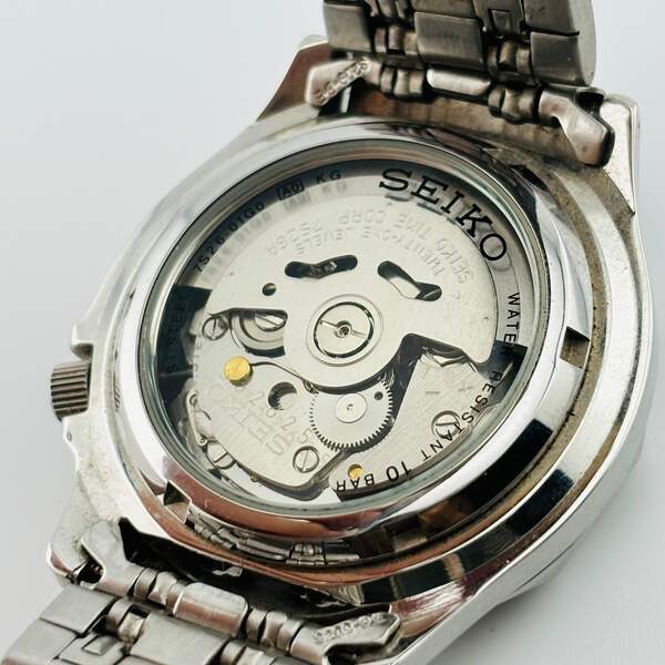SEIKO 5SPORTS 7S26-01G0 Automatic Transparent back case Day Date