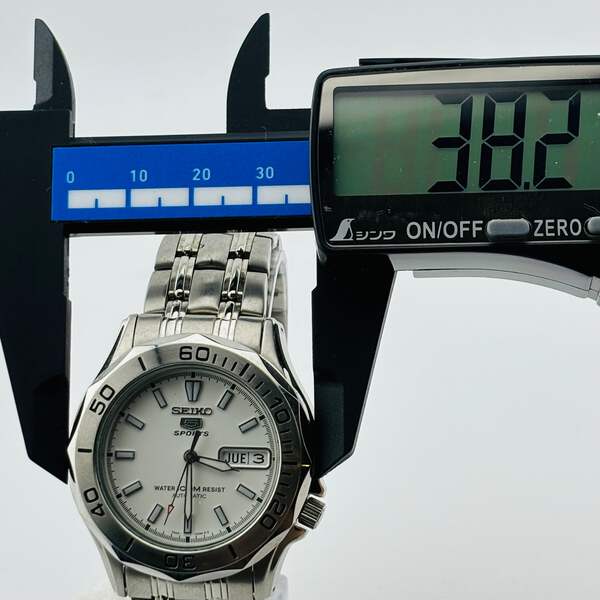 SEIKO 5SPORTS 7S26-01G0 Automatic Transparent back case Day Date