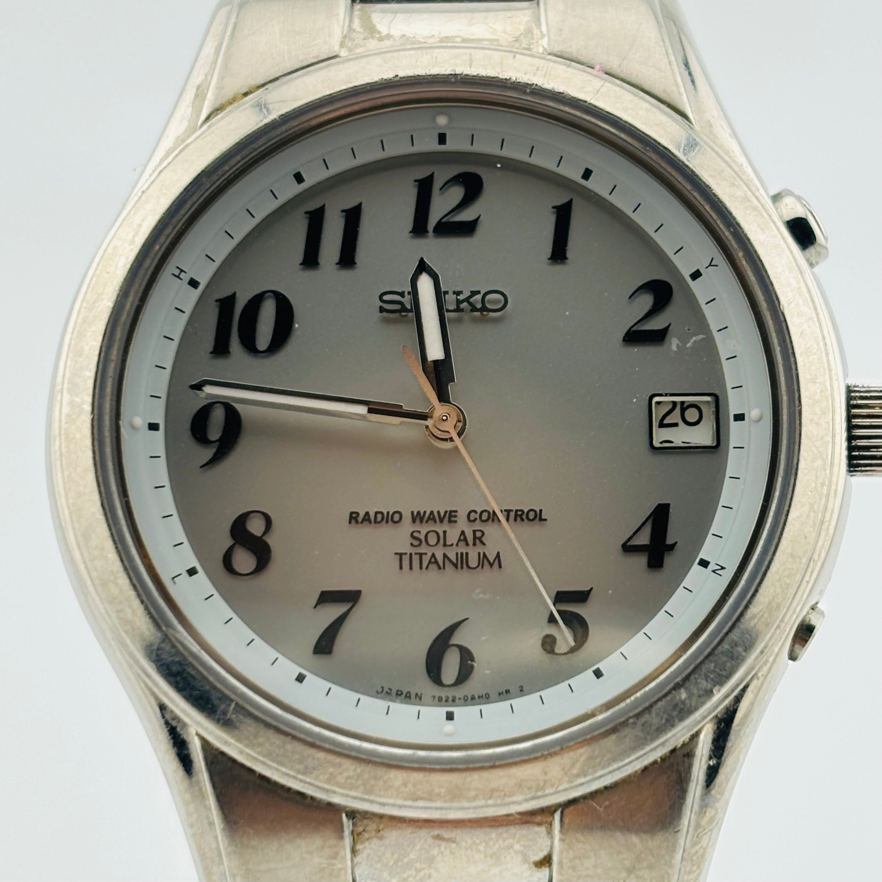 SEIKO 7B22-0AD0 電波ソーラー 腕時計 セイコー RADIO WAVE CONTROL