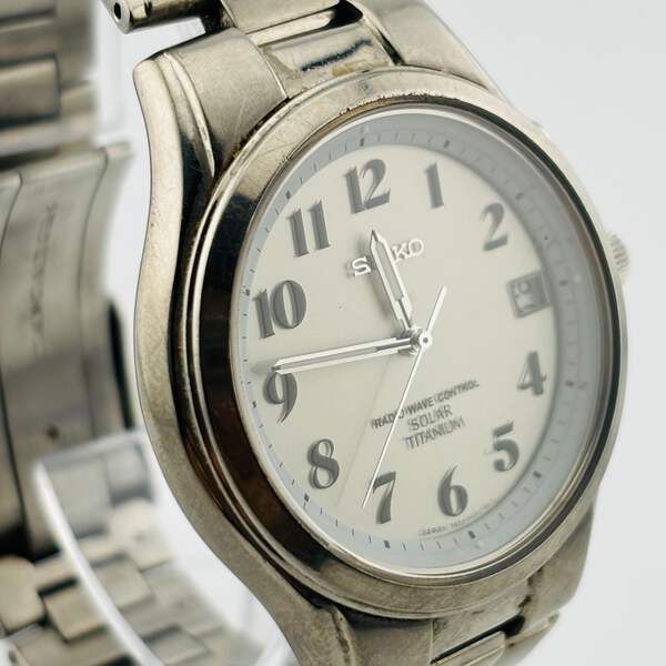 Seiko Brand Silver Watch Solar 7B22-0Ad0 Stylish | eBay