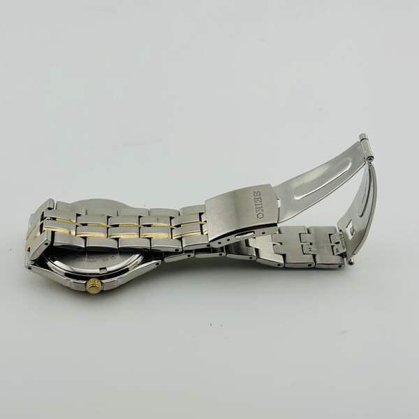 SEIKO V157-0AG0 Solar The belt is broken calendar White Dial