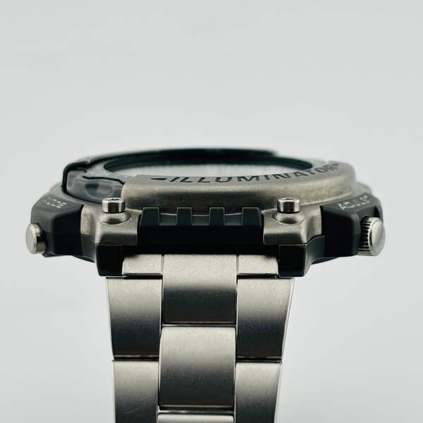 CASIO DURO DRO-212 Quartz Chronograph Black Dial Illuminator Men's