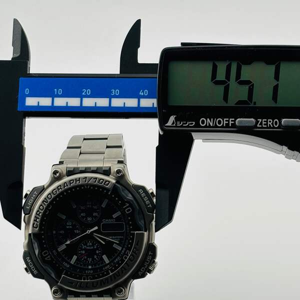 CASIO DURO DRO-212 Quartz Chronograph Black Dial Illuminator Men's