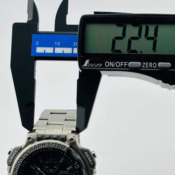 CASIO DURO DRO-212 Quartz Chronograph Black Dial Illuminator Men's