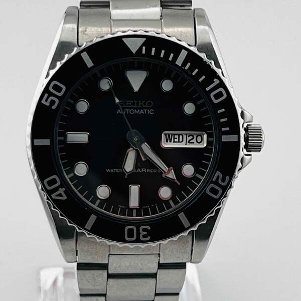 高速配送 Watch Diver's SEIKO 7S26-0050 damaged Windshield AUTOMATIC 腕時計(アナログ)