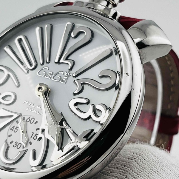 きりGAGAMILANO GaGa MILANO Manuale 48 N.9367 Men's Watch Spare belt