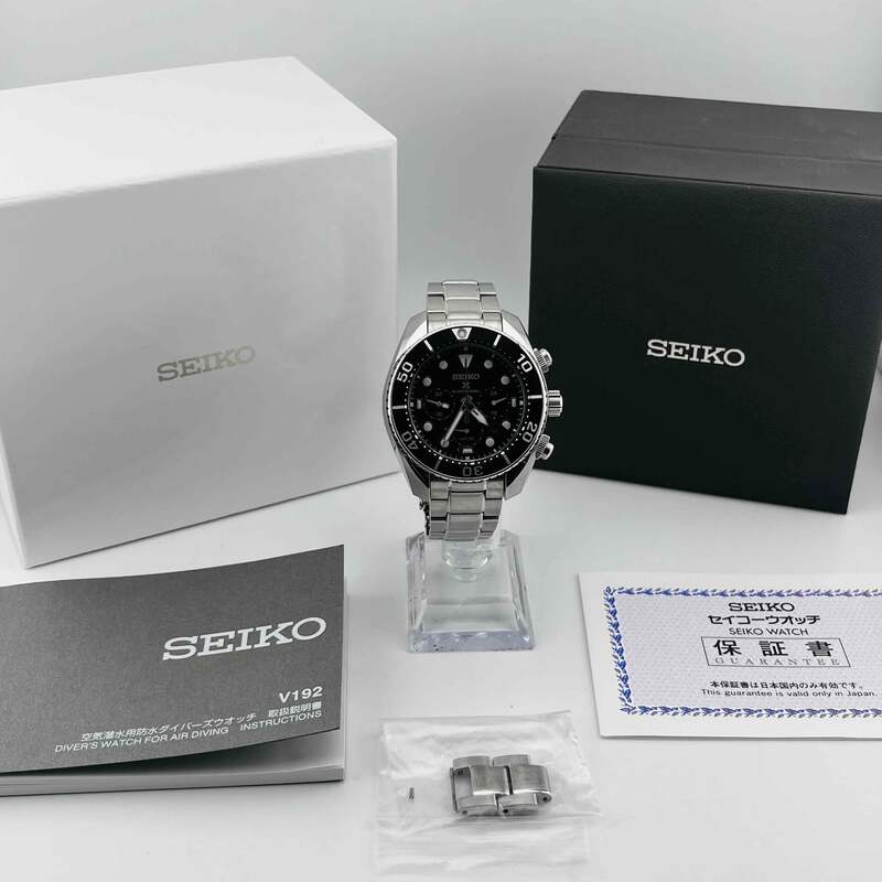 SEIKO PROSPEX SBDL061 Solar Chronograph Diver Scuba Men's