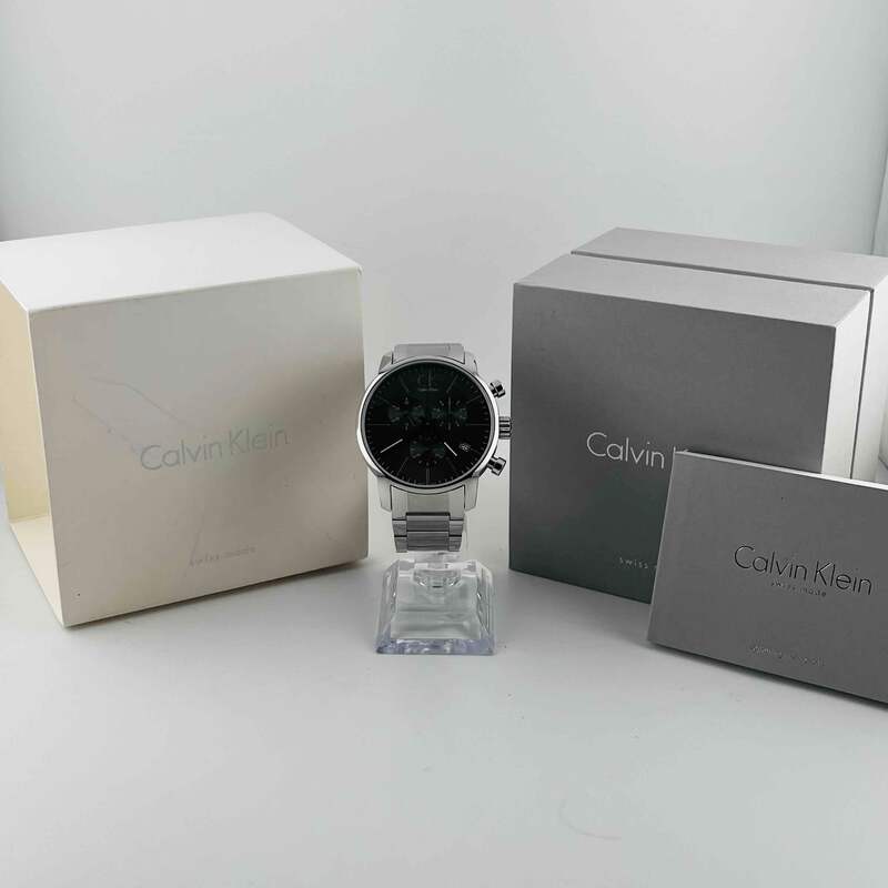 Calvin Klein K2G 271 Quartz grey black dial Chronograph 43.0mm | eBay