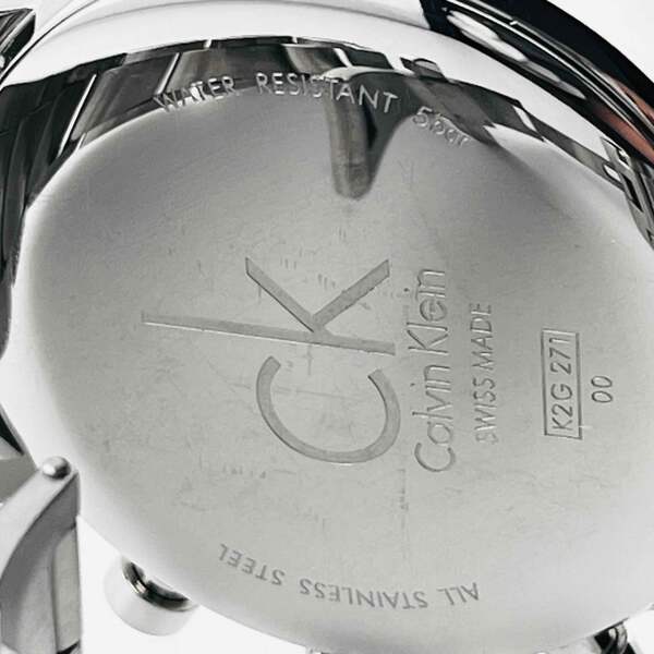 Calvin Klein K2G 271 Quartz grey black dial Chronograph 43.0mm | eBay
