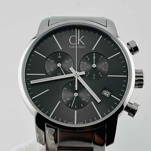オーダー品　C22GK0° 20200308 Calvin Klein K2G 271 Quartz grey black dial Chronograph 43.0mm | eBay