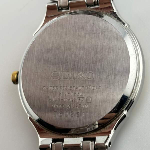 SEIKO DOLCE V181-0AC0 Solar White shell dial Men's Watches