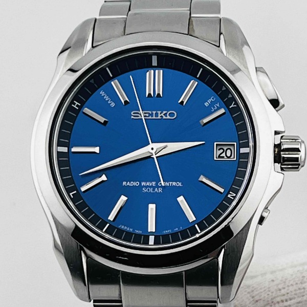 SEIKO BRIGHTZ SAGZ049 7B24-0AK0 Solar radio quartz blue dial men