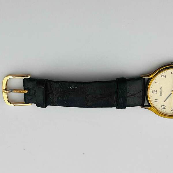 SEIKO DOLCEドルチェ 腕時計 8N41-6010 vintageg Near MINT] Vintage SEIKO Dolce 8N41-6010 Gold Dial Qz Men's