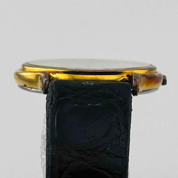 SEIKO Dolce 8N41-6010 Quartz Analog Dark Brown Belt Damaged