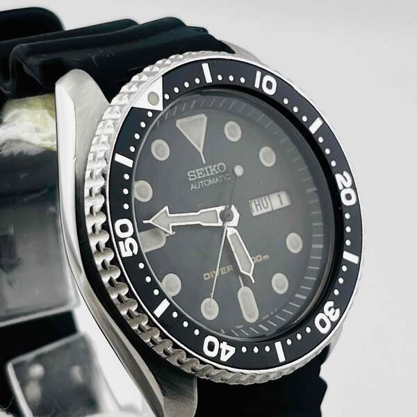 SEIKO 7S26-0020 Divers Black Boy Skx007 Automatic Navy dial