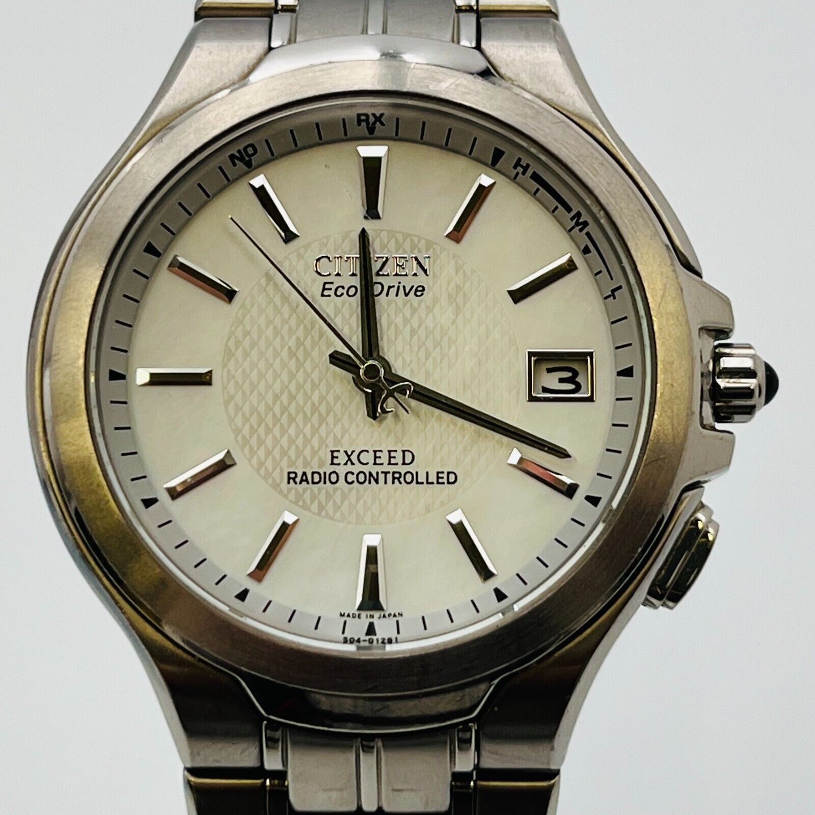 美品】CITIZEN シチズン EXCEED エクシード H410-T003826 エコドライブ 