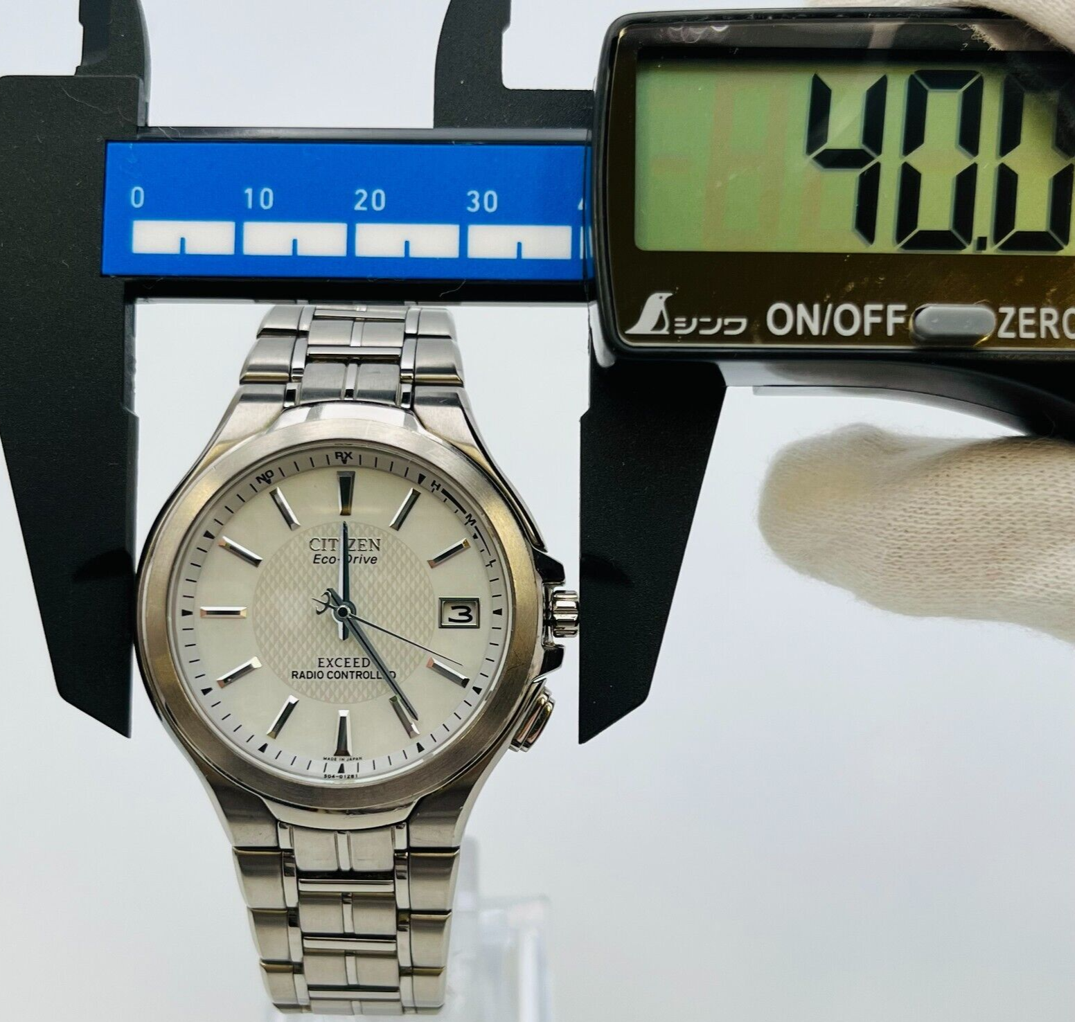 美品】CITIZEN シチズン EXCEED エクシード H410-T003826 エコドライブ 