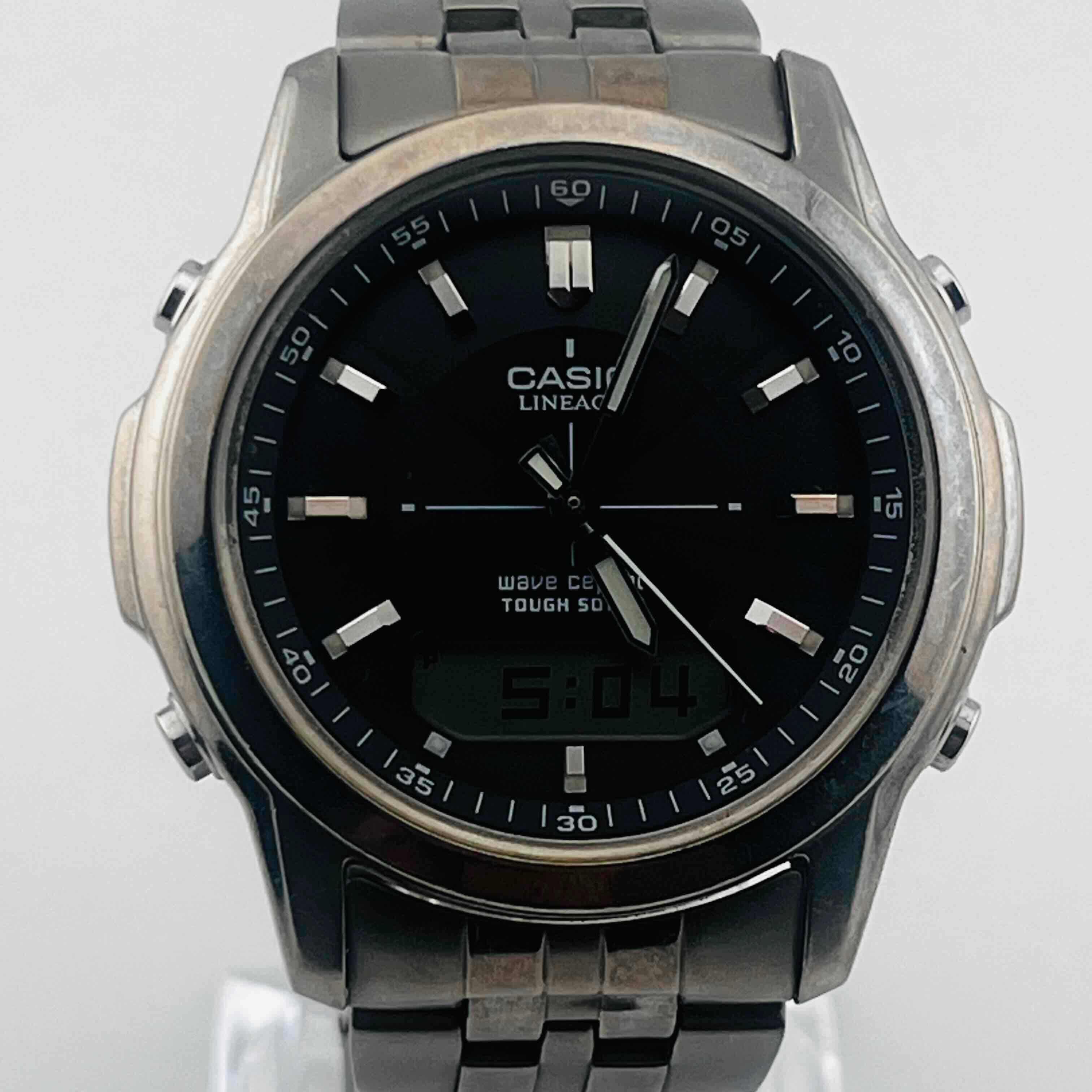 CASIO カシオ LINEAGE LCW-100T チタン 電波時計 タフソーラー