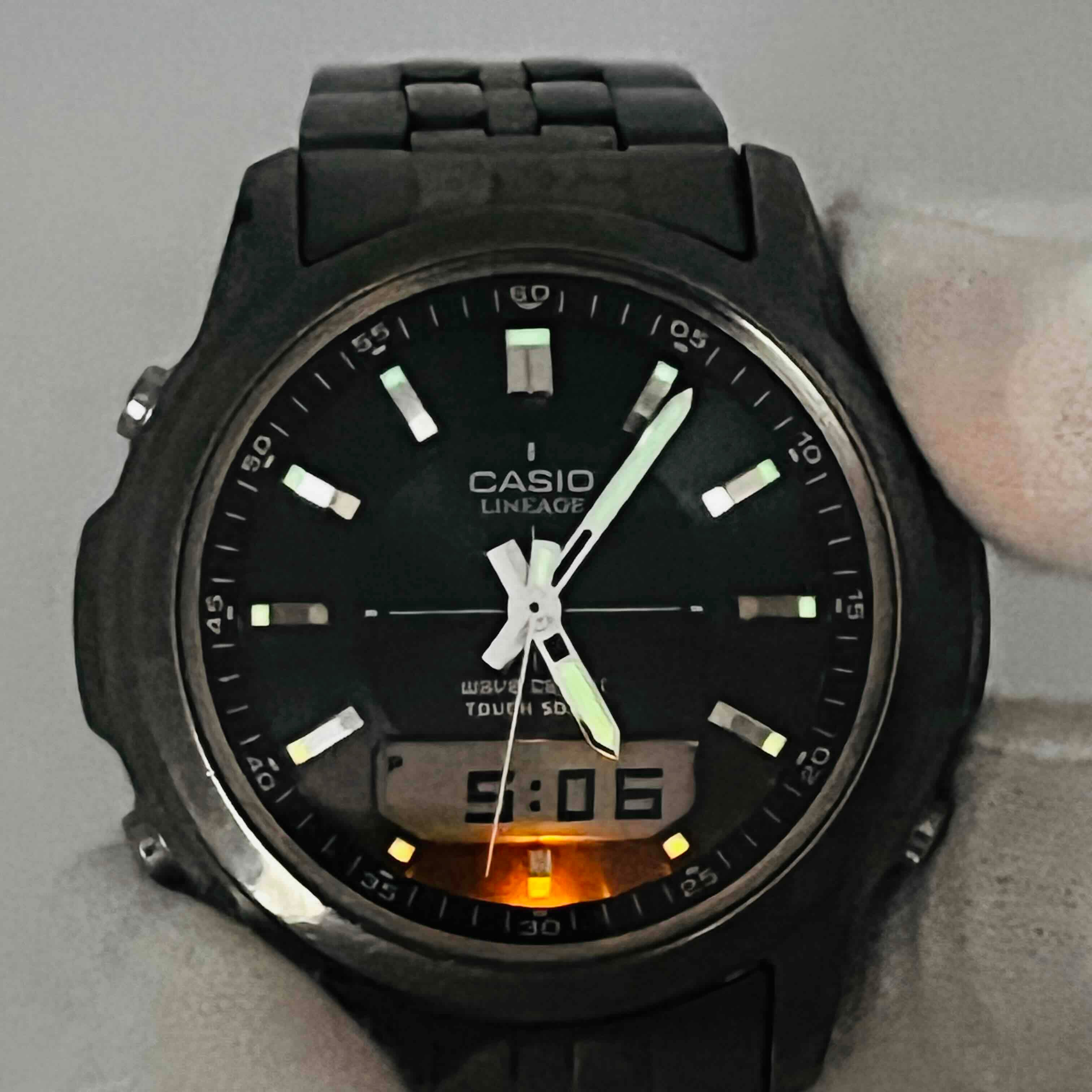 CASIO カシオ LINEAGE リニエージ LCW-100T - | Radio 電波ソーラー 