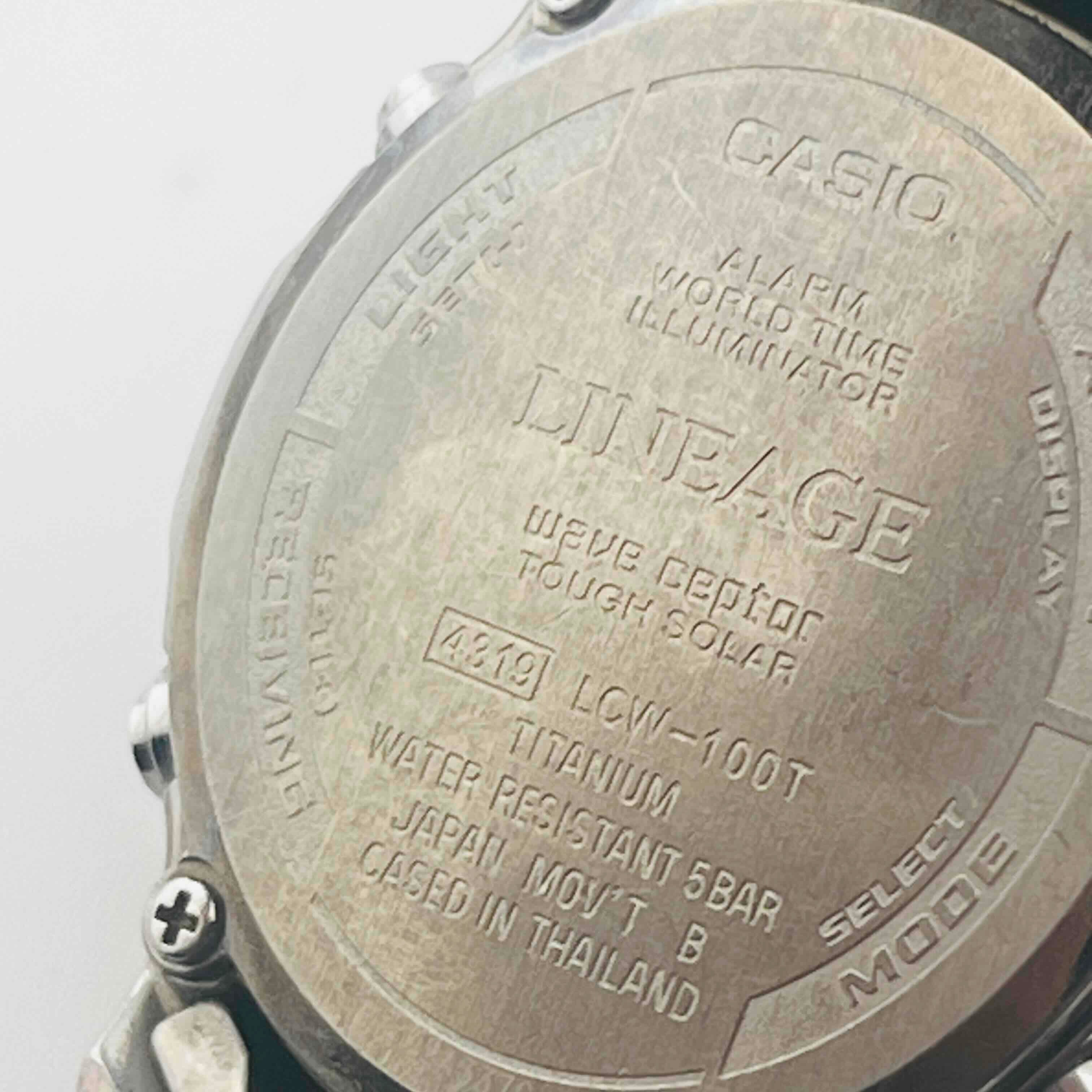 CASIO LINEAGE wave ceptor LCW-100T ソーラー電波