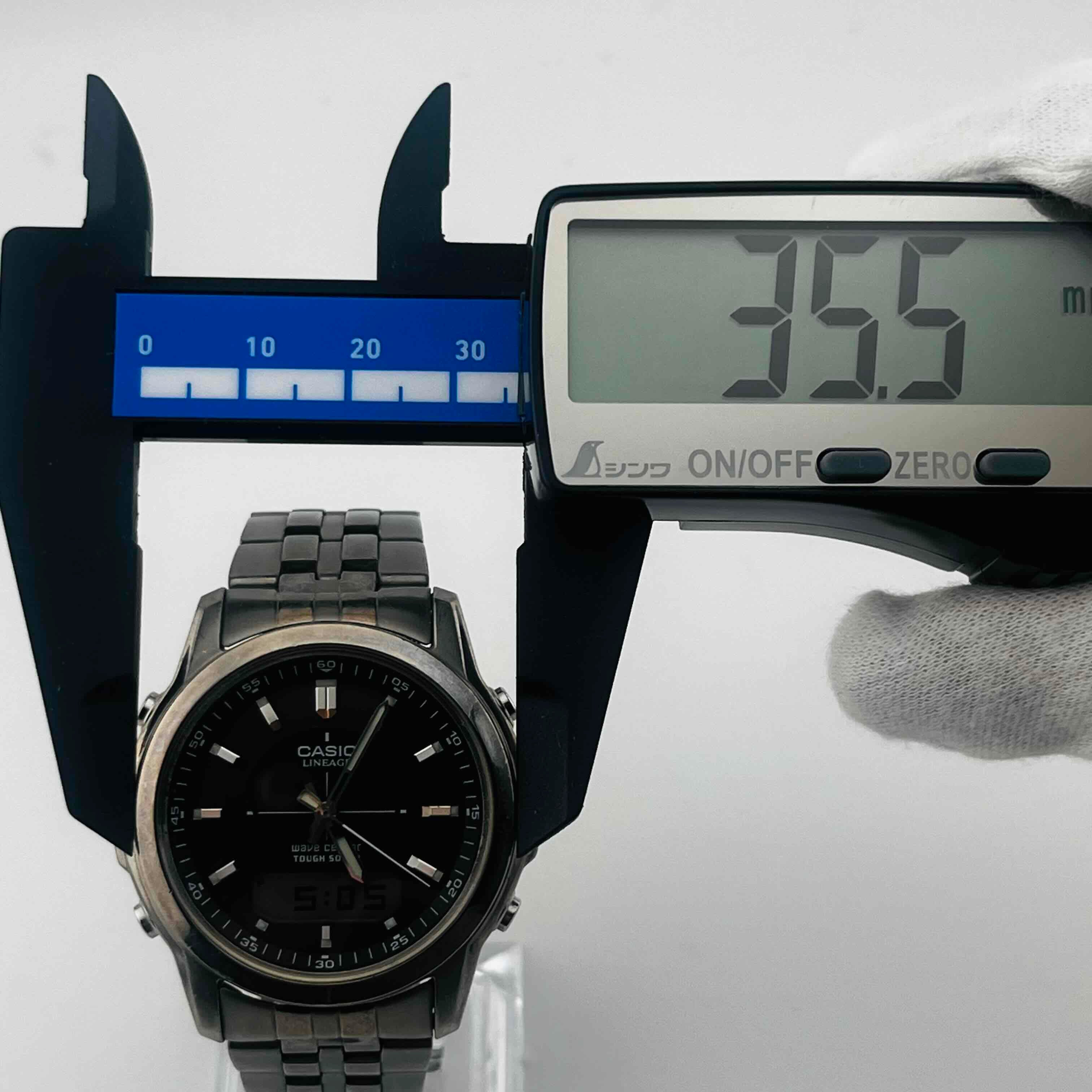 CASIO カシオ LINEAGE LCW-100T チタン 電波時計 タフソーラー