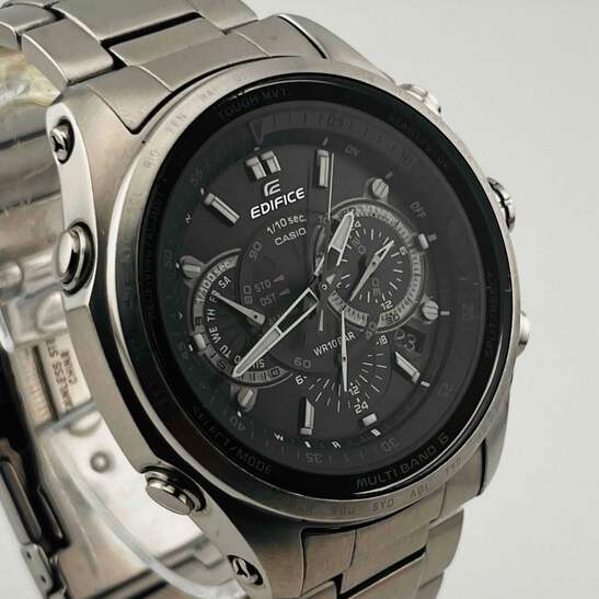 CASIO Edifice EQW-T720 MULTIBAND6 Black Men's Watch 41.8mm | eBay