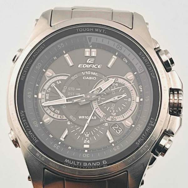 CASIO Edifice EQW-T720 MULTIBAND6 Black Men's Watch 41.8mm | eBay