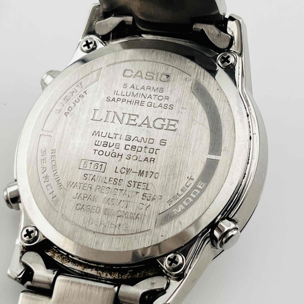 CASIO LINEAGE 5161 LCW-M170 Radio wave solar Black dial 39.1mm | eBay