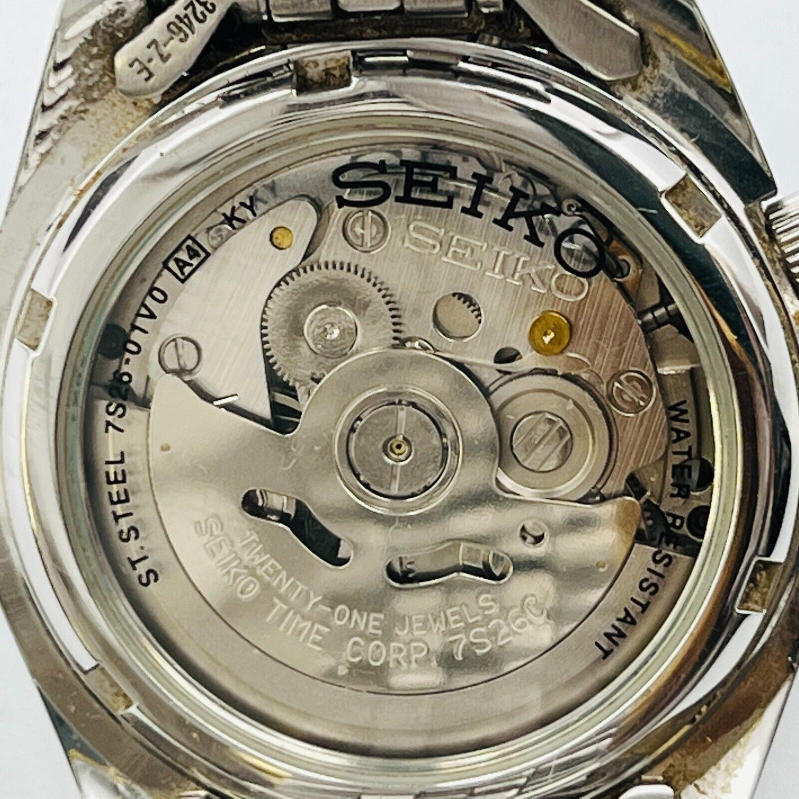 Seiko 5 men's automatic winding 21 stone 7S26-01V0 black