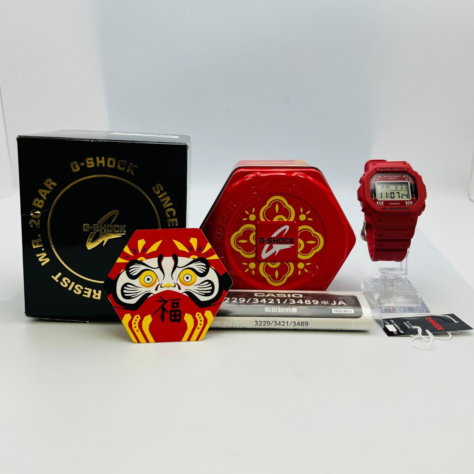 CASIO G-SHOCK DARUMA red watch DW-5600DA-4JR quartz Digital