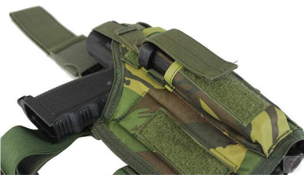 Drop Leg Left Handed Large Pistol Holster - Fits Tippmann TiPX – Modern  Combat Sports